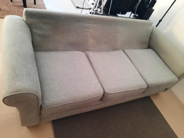 (5year Old) Grey 3 Seater Sofa Rarely Used.