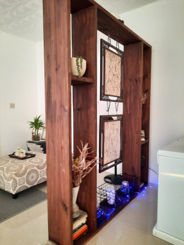 Solid Wood Room Vertical And Horizontal Divider