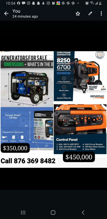Generator (electric Start) Tools Runaway Bay 
