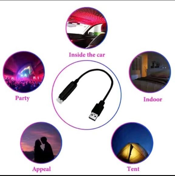 House/Car Starry Sky Night Light