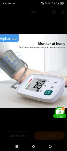 Blood Pressure Machine Medical and Surgical Equipment Liguanea