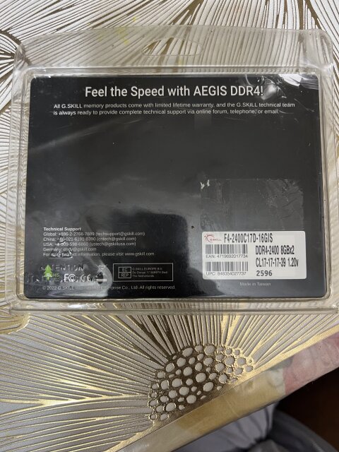 G Skill Aegis DDR4