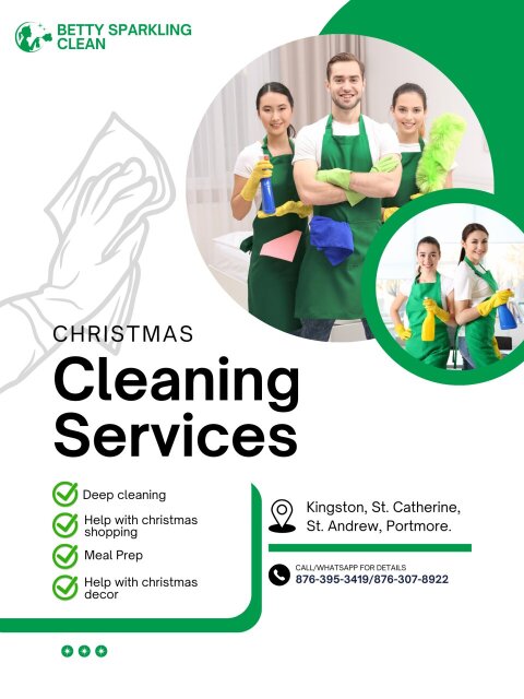 Affordable Deep Cleaning For Christmas Cleaning Services Portmore, Kingston, St. Andrew And St. Catherine