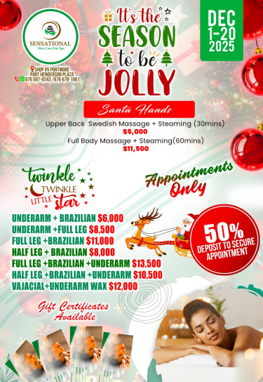 Christmas Special  Commercial Portmore Luxurious Spa
