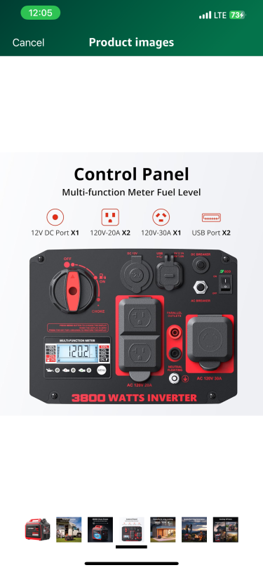 Portable 3800W Generators