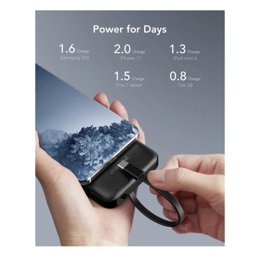 Portable Battery Packs With Built In Cables