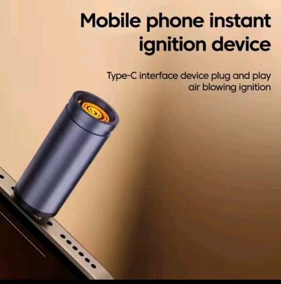 Type-C Mobile Air Blowing Cigarette Lighter