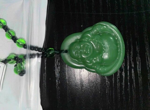 Black Buddha Bead Necklace