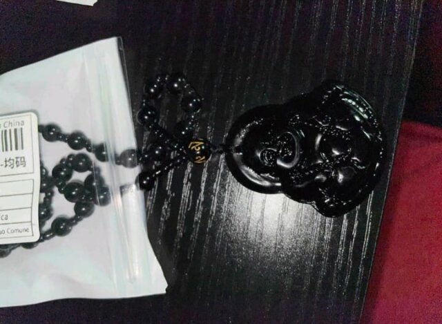 Black Buddha Bead Necklace Necklaces & Chains Spanish Town