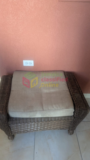 Patio Loveseat And Ottoman 