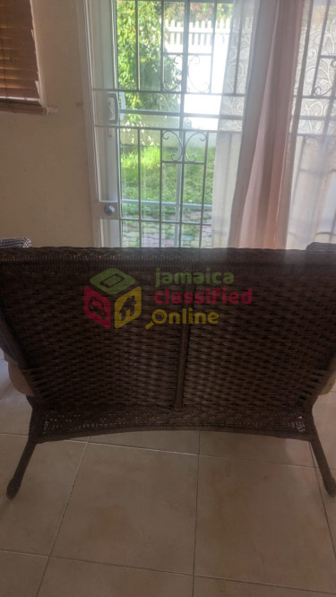 Patio Loveseat And Ottoman 
