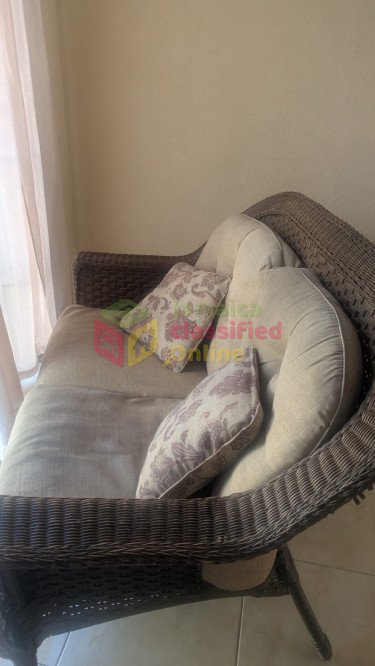 Patio Loveseat And Ottoman 