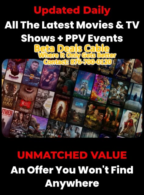Unlimited Movies, Series And Live Sports Entertainment Kingston