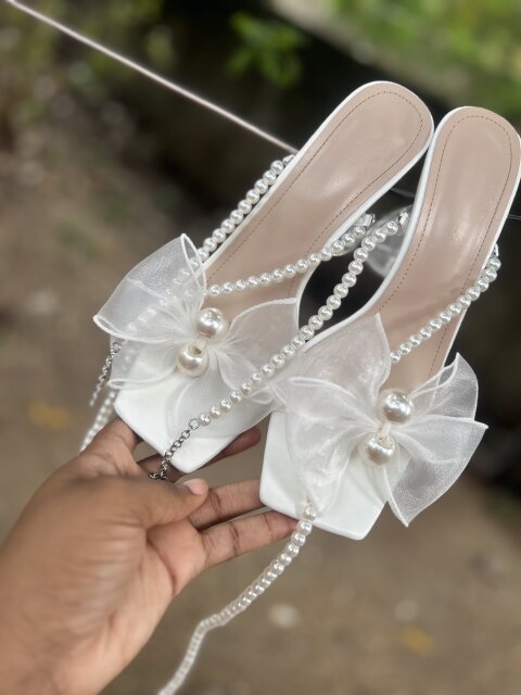 Elegant Woman’s Square Toe High Heels Women's Shoes Spanish Town
