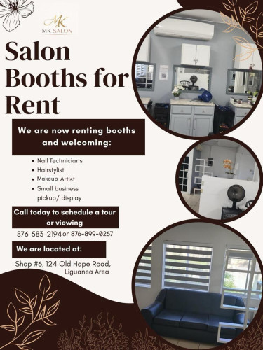  MK Salon Shops & Booths Shop #6, 124 Old Hope Road