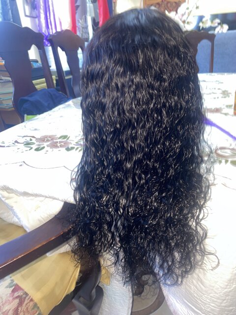 Deep Wave 16inch Human Hair With Glueless Band