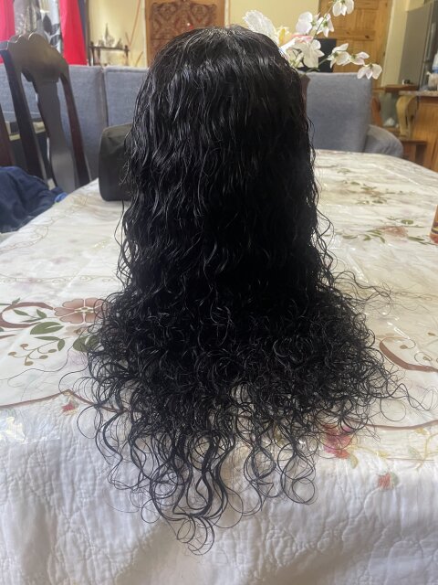 Deep Wave 16inch Human Hair With Glueless Band