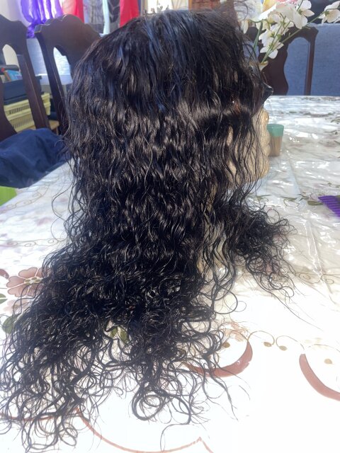 Deep Wave Human Hair 16inch With Glueless Band