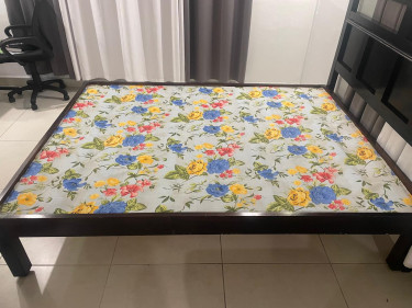 Queen Size Bed Solid Wood