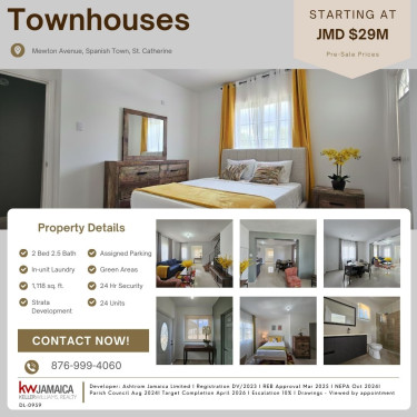 2 Bedrooms 2.5 Baths Townhouse For Sale