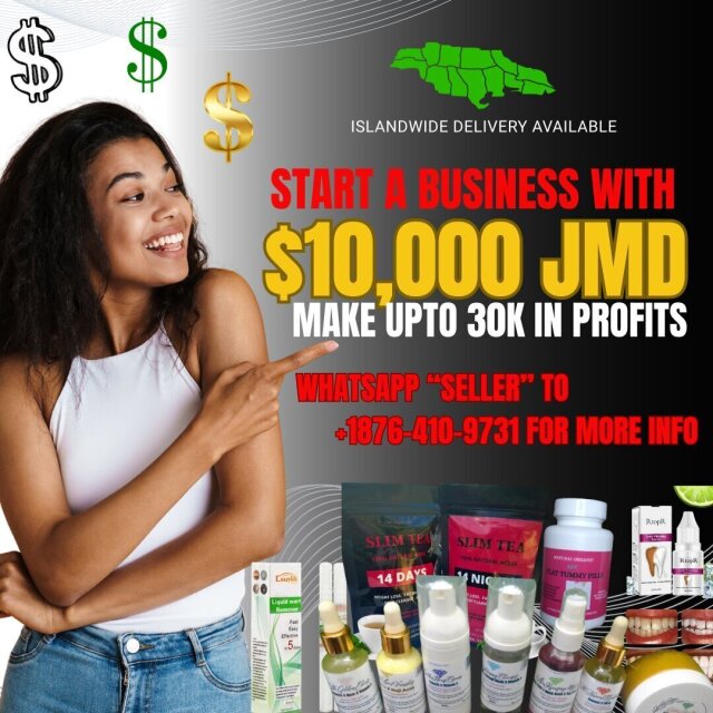 Start A Biz With $10,000 JMD Full Time Jobs ISLANDWIDE