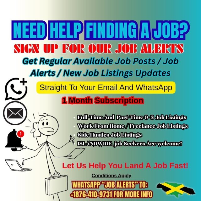 [Job Alerts] Islandwide- Need Help Finding A Job? Full Time Jobs Islandwide