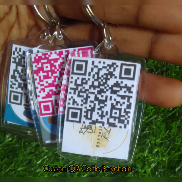 QR Scan Code Keychains- Easy Access To URLS