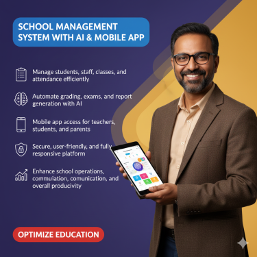School Management System With AI & Mobile App Software Development Dubai, United Arab Emirates