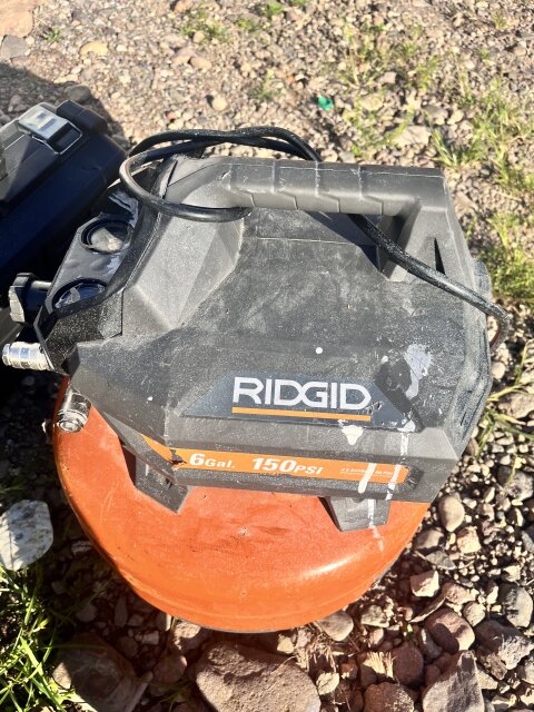 Air Compressor With 3 Nail Guns