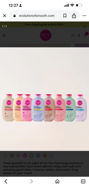 Eos And Sol De Janeiro Body Care Products