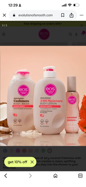 Eos And Sol De Janeiro Body Care Products