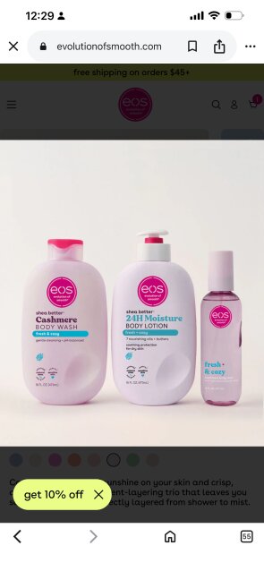 Eos And Sol De Janeiro Body Care Products