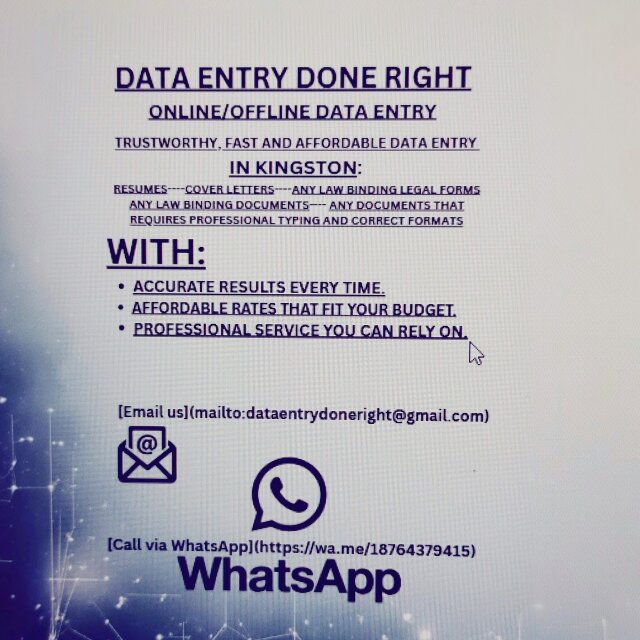 Data Entry Done Right Services