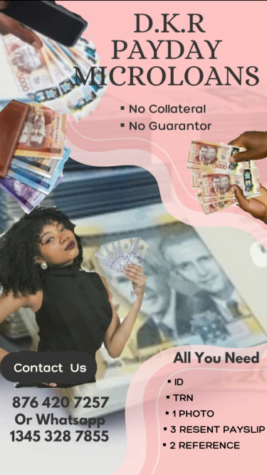 DKR PayDay Microloans  Loans Kingston 
