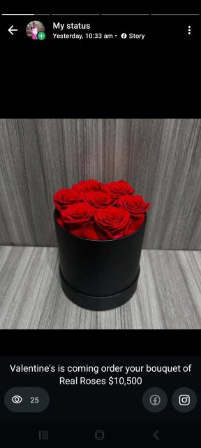 Bouquet Box With Real Roses Other Market Kingston