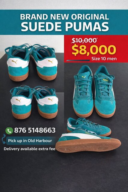 Puma Suede Forrest Green Men's Shoes Old Harbour