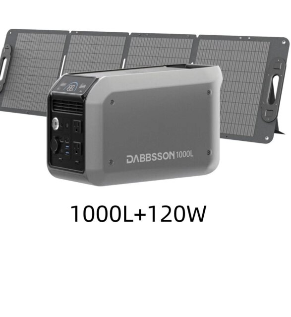 Dabbsson 1000L Power Station With Solar Panel Tools HWT