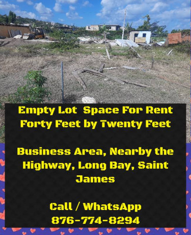 Empty Lot Space For Rent 40 Feet By 20 Feet Land JoelServices