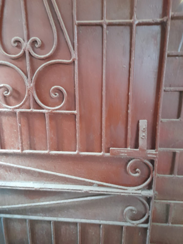 Chairs ,metal Door, Shelves Counter 