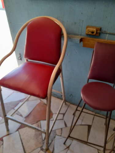 Chairs ,metal Door, Shelves Counter 