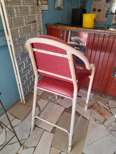 Chairs ,metal Door, Shelves Counter 