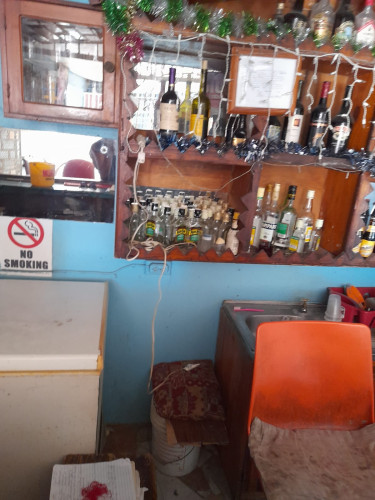 Chairs ,metal Door, Shelves Counter 