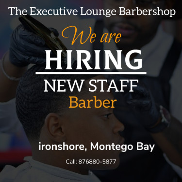 HIRING BARBERS Part Time Jobs Montego Bay