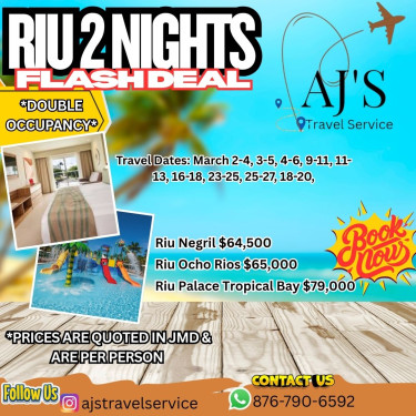 Riu February & March Flash Deals 