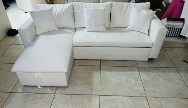 White Leather Sofa Sofas New Kingston 