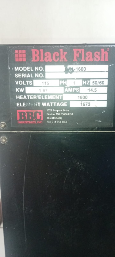 BBC Black Flash Dryer Head (24″ × 16″) — Used, 