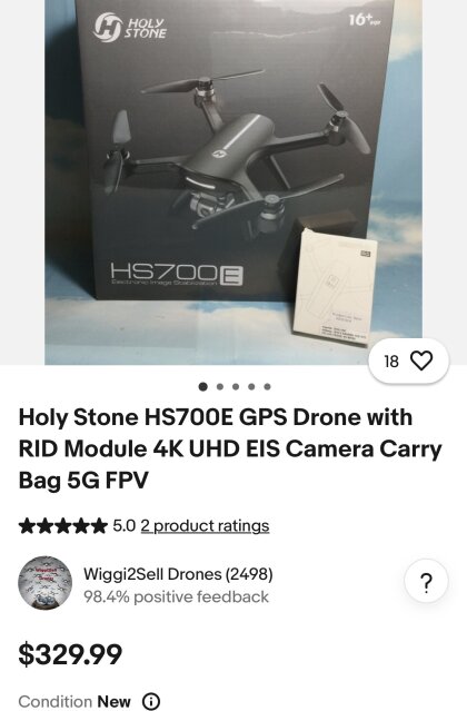 Holy Stone HS700E 4K UHD Drone Cameras Kingston