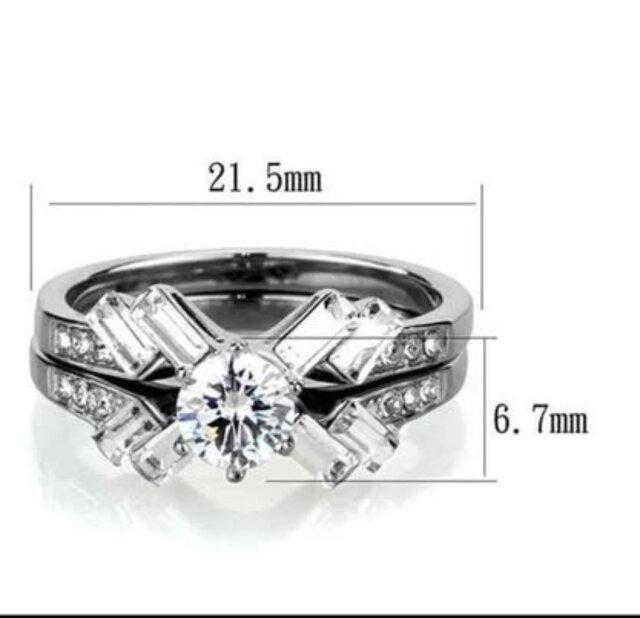 Silver Engagement And Wedding Rings Rings Portmore