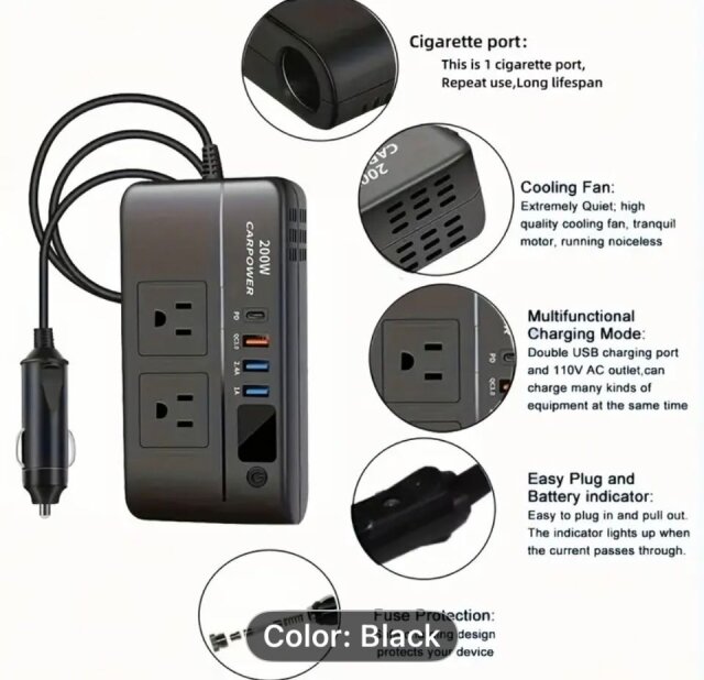 200W Ca Pawer Inverter