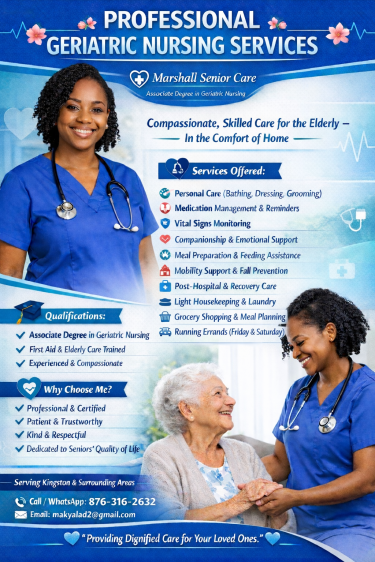 Geriatric Services  Healthcare Services Kingston 